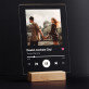 Piosenka spotify dla chłopaka - Wydruk na szkle akrylowym z podstawką led
