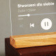 Piosenka spotify dla dziewczyny - Wydruk na szkle akrylowym z podstawką