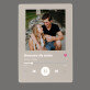 Piosenka spotify dla dziewczyny - Wydruk na szkle akrylowym z podstawką