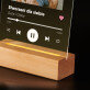 Piosenka spotify dla dziewczyny - Wydruk na szkle akrylowym z podstawką led