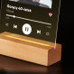 Piosenka spotify dla niego - Wydruk na szkle akrylowym z podstawką led