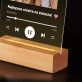 Piosenka spotify dla siostry - Wydruk na szkle akrylowym z podstawką led