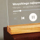 Piosenka spotify na urodziny - Wydruk na szkle akrylowym z podstawką