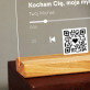 Piosenka spotify z kodem QR dla dziewczyny - Wydruk na szkle akrylowym z podstawką