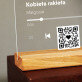 Piosenka spotify z kodem QR dla niej - Wydruk na szkle akrylowym z podstawką
