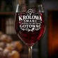 Kieliszek Do Wina Dla Przyjaciółki Prezent Dla Kobiety: Królowa Smaku Grawer Kieliszek Do Wina Dla Przyjaciółki Prezent Dla Kobiety: Królowa Smaku Grawer