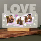 Polaroids kwiatki - Wydruk na szkle akrylowym love
