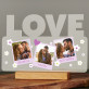 Polaroids kwiatki - Wydruk na szkle akrylowym love