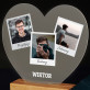 Polaroidy - Wydruk na szkle akrylowym serce