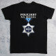 Policjant na medal - Czarna koszulka męska