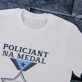 Policjant na medal - Koszulka męska z nadrukiem