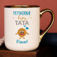 Potwornie fajny tata - Kubek ceramiczny ze złotym rantem