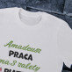 Praca ma 3 zalety - Koszulka męska z nadrukiem