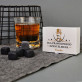 Prawdziwy dżentelmen - Kamienie do whisky z nadrukiem