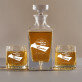 Projekt własny - Zestaw Grawerowana Karafka I Szklanki Do Whisky