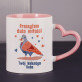 Przesyłam dużo miłości - Personalizowany Kubek