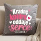 Poduszka Dekoracyjna Na Walentynki Prezent Na Rocznicę Dla Kobiety: Kradnę Kołdrę, Oddaję Serce