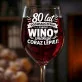 Kieliszek Do Wina Dla 80 Latka Prezent Na 80 Urodziny Dla Mężczyzny: Wino Coraz Lepiej 80 Kieliszek Do Wina Dla 80 Latka Prezent Na 80 Urodziny Dla Mężczyzny: Wino Coraz Lepiej 80