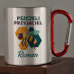 Pszczeli przyjaciel - Kubek metalowy z karabińczykiem