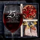 Zestaw Prezenowy Z Kieliszkiem Do Wina Na 25 Rocznicę Ślubu: 25 Lat Razem Zestaw Prezenowy Z Kieliszkiem Do Wina Na 25 Rocznicę Ślubu: 25 Lat Razem