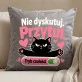 Poduszka Dekoracyjna Na Walentynki Prezent Na Rocznicę Dla Kobiety: Nie Dyskutuj. Przytul. Poduszka Dekoracyjna Na Walentynki Prezent Na Rocznicę Dla Kobiety: Nie Dyskutuj. Przytul.