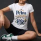 Koszulka Damska Biała Dla Pani Prezent Dla Kobiety: Elegancja I Siła