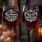 Dwa Kieliszki Do Wina Na Święta Prezent Dla Pary: Królowa I Król Dwa Kieliszki Do Wina Na Święta Prezent Dla Pary: Królowa I Król