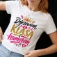 Koszulka Damska Biała Na Urodziny Prezent Dla Kobiety: Dojrzewanie Z Humorem