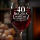 Kieliszek Do Wina Na 40 Urodziny Prezent Dla Mężczyzny: 40 Rocznik Dojrzały Kieliszek Do Wina Na 40 Urodziny Prezent Dla Mężczyzny: 40 Rocznik Dojrzały