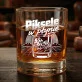 Szklanka Do Whisky Dla Grafika Komputerowego Prezent Dla Mężczyzny: Piksele W Płynie Szklanka Do Whisky Dla Grafika Komputerowego Prezent Dla Mężczyzny: Piksele W Płynie