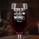 Mega Kieliszek Do Wina z Grawerem Na Imieniny Prezent Dla Kobiety: Kobieta I Wino