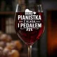 Kieliszek Do Wina Dla Pianistki Prezent Dla Kobiety: Pianistka Z Klasą I Pedałem