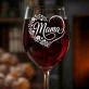 Kieliszek Do Wina Dla Mamy Prezent Na Dzień Mamy Dla Kobiety: Mama W Sercu Z Kwiatami Kieliszek Do Wina Dla Mamy Prezent Na Dzień Mamy Dla Kobiety: Mama W Sercu Z Kwiatami