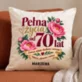 Poduszka Dekoracyjna Na 70 Prezent Dla 70 Latki Kobiety: Pełna Życia Od 70 Lat