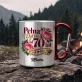 Kubek Metalowy z Karabińczykiem Na 70 Prezent Dla 70 Latki Kobiety: Pełna Życia Od 70 Lat Kubek Metalowy z Karabińczykiem Na 70 Prezent Dla 70 Latki Kobiety: Pełna Życia Od 70 Lat