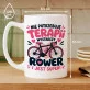 Kubek Z Nadrukiem Dla Rowerzystki Prezent Dla Kobiety: Rowerowa Terapia Kubek Z Nadrukiem Dla Rowerzystki Prezent Dla Kobiety: Rowerowa Terapia