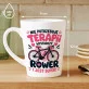Kubek Z Nadrukiem Dla Rowerzystki Prezent Dla Kobiety: Rowerowa Terapia Kubek Z Nadrukiem Dla Rowerzystki Prezent Dla Kobiety: Rowerowa Terapia