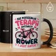 Kubek Z Nadrukiem Dla Rowerzystki Prezent Dla Kobiety: Rowerowa Terapia Kubek Z Nadrukiem Dla Rowerzystki Prezent Dla Kobiety: Rowerowa Terapia