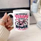 Kubek Z Nadrukiem Dla Rowerzystki Prezent Dla Kobiety: Rowerowa Terapia Kubek Z Nadrukiem Dla Rowerzystki Prezent Dla Kobiety: Rowerowa Terapia