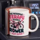 Kubek Z Nadrukiem Dla Rowerzystki Prezent Dla Kobiety: Rowerowa Terapia Kubek Z Nadrukiem Dla Rowerzystki Prezent Dla Kobiety: Rowerowa Terapia
