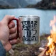 Kubek Metalowy z Karabińczykiem Dla 18 Latka Prezent Dla Mężczyzny: Retro Pełnoletniość