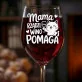 Kieliszek Do Wina Dla Mamy Prezent Na Dzień Mamy Dla Kobiety: Mama Rządzi, Wino Pomaga Kieliszek Do Wina Dla Mamy Prezent Na Dzień Mamy Dla Kobiety: Mama Rządzi, Wino Pomaga