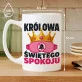 Kubek Z Nadrukiem Na Mikołajki Prezent Dla Kobiety: Królowa Świętego Spokoju Kubek Z Nadrukiem Na Mikołajki Prezent Dla Kobiety: Królowa Świętego Spokoju
