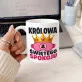 Kubek Z Nadrukiem Na Mikołajki Prezent Dla Kobiety: Królowa Świętego Spokoju Kubek Z Nadrukiem Na Mikołajki Prezent Dla Kobiety: Królowa Świętego Spokoju