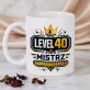 Zestaw Prezenowy Z Kubkiem Dla 40 Latka Na 40 Urodziny: Level Czterdzieści Zestaw Prezenowy Z Kubkiem Dla 40 Latka Na 40 Urodziny: Level Czterdzieści