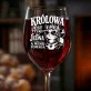 Kieliszek Do Wina Na Walentynki Prezent Na Rocznicę Dla Kobiety: Królowa I Wino Kot