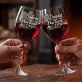 Dwa Kieliszki Do Wina Na Dzień Babci i Dziadka Prezent Dla Babci i Dziadka Pary: Korzenie I Ciepło Duet