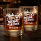 Szklanki Do Whisky z Grawerem Na Pierwszą Rocznicę Ślubu Prezent Na Walentynki Dla Mężczyzny: Rok Z Tobą, Misja
