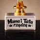 Statuetka Z Grawerem Dla Mamy i Taty Prezent Dla Pary: Mama I Tata Rządzą