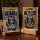 Druk Na Szkle Na Dzień Dziadka Prezent Dla Dziadka Mężczyzny: Najlepszy Dziadek Emblemat Druk Na Szkle Na Dzień Dziadka Prezent Dla Dziadka Mężczyzny: Najlepszy Dziadek Emblemat